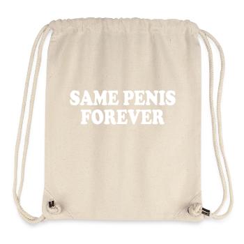 Same penis forever - Stanley/Stella recycelter Gym Bag - Naturweiß - Vorne