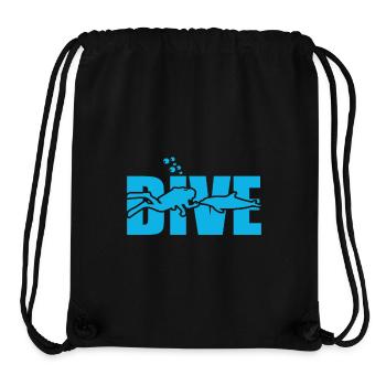 dive diving - Stanley/Stella recycelter Gym Bag - Schwarz - Vorne