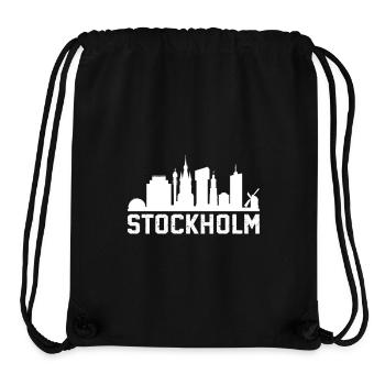 Stockholm Skyline - Stanley/Stella recycelter Gym Bag - Schwarz - Vorne