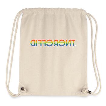 different black shirt LGBT lgbtqi queer - Stanley/Stella Recycled Gym Bag - natural - Front