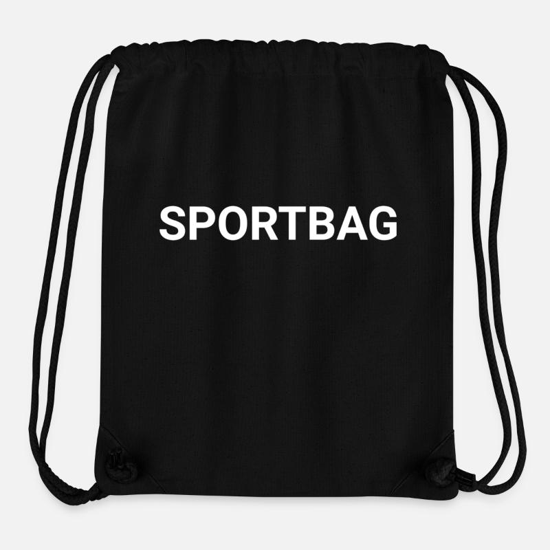 Sportbag - Stanley/Stella recycelter Gym Bag - Schwarz