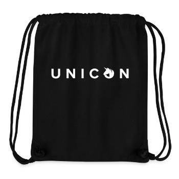 UniCon Logo Schrift Weiss - Stanley/Stella recycelter Gym Bag - Schwarz - Vorne