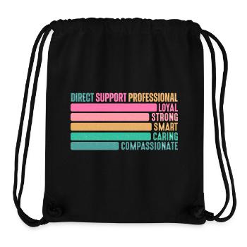 Direct Support Professional - Stanley/Stella Recycled Gym Bag - black - Front
