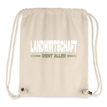 Bauernprotest Landwirt Landwirtschaft Dient Allen - Stanley/Stella recycelter Gym Bag - Naturweiß - Vorne