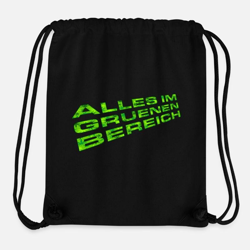 Tout dans l’espace vert (Grass Edition) - Sac à cordon recyclé Stanley/Stella - noir