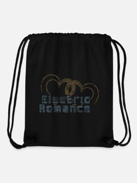 Pixelherzen: Elektrische Romanze - Stanley/Stella recycelter Gym Bag - Schwarz