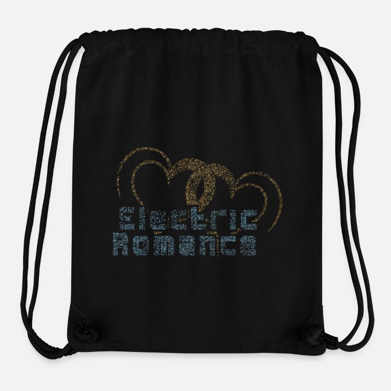 Pixelherzen: Elektrische Romanze - Stanley/Stella recycelter Gym Bag - Schwarz