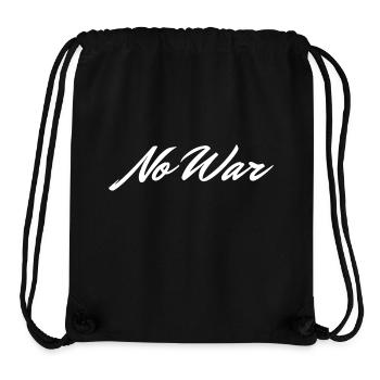 no war - Stanley/Stella Recycled Gym Bag - black - Front
