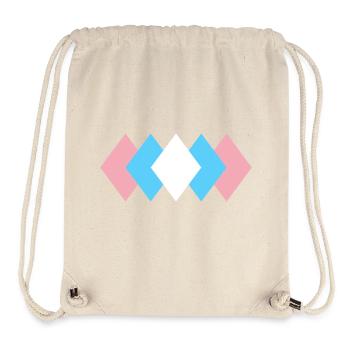 Subtle Transgender Pride - Stanley/Stella Recycled Gym Bag - natural - Front