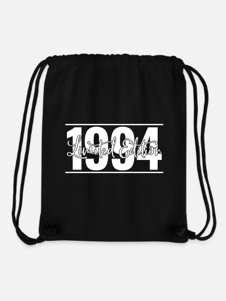 Edition limitée 1994 - Cadeau 30e anniversaire - Sac à cordon recyclé Stanley/Stella - noir