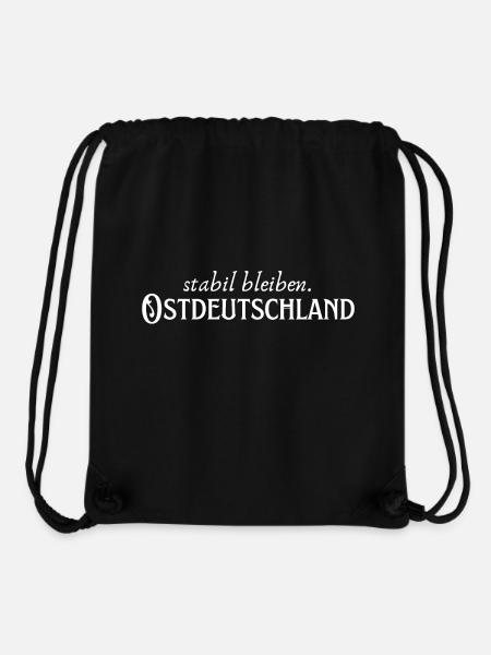 Stabil bleiben Ostdeutschland - Stanley/Stella recycelter Gym Bag - Schwarz
