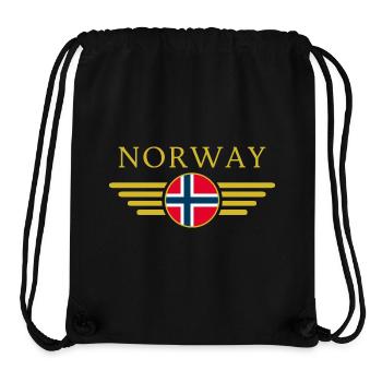 I Love Norway, Elegance Style Design T-Shirt - Stanley/Stella Recycled Gym Bag - black - Front
