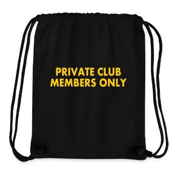 private club members only - Stanley/Stella Recycled Gym Bag - black - Front