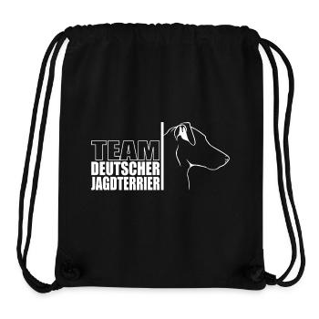 TEAM Terrier de chasse allemand chien Chien Wilsigns - Sac à cordon recyclé Stanley/Stella - noir - Devant