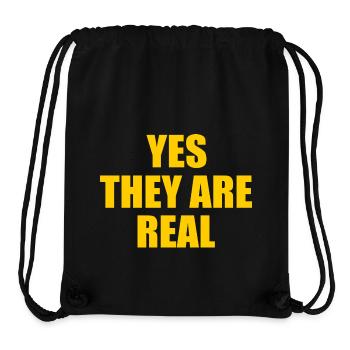 yes they are real - Sac à cordon recyclé Stanley/Stella - noir - Devant