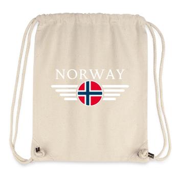 Norway T-Shirt: Nature, Northern Lights - Stanley/Stella Recycled Gym Bag - natural - Front