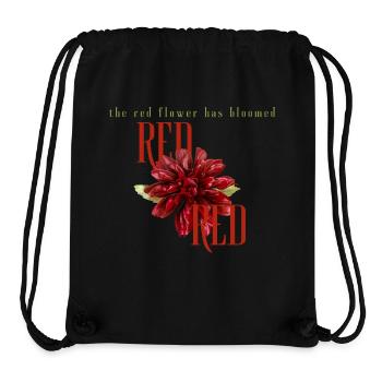 Die rote Blume - Stanley/Stella recycelter Gym Bag - Schwarz - Vorne