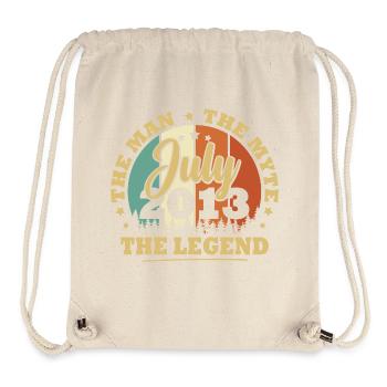 Juli 2013, 10 Jahre alt Geburtstagskind - Stanley/Stella recycelter Gym Bag - Naturweiß - Vorne