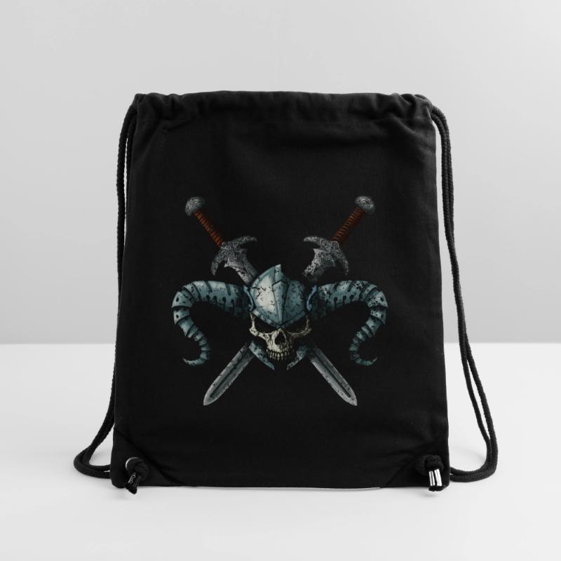 Kriegerschädel 2 Schwerter Stanley/Stella recycelter Gym Bag