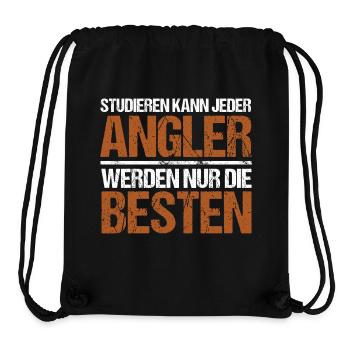 Tout le monde peut étudier - Angler Edition - Sac à cordon recyclé Stanley/Stella - noir - Devant