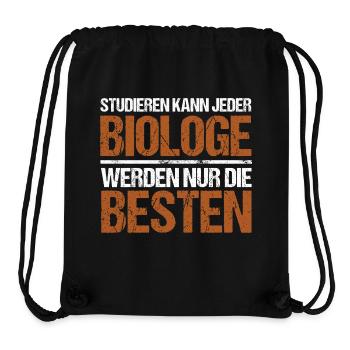 Anyone can study - Biologist Edition - Stanley/Stella Recycled Gym Bag - black - Front