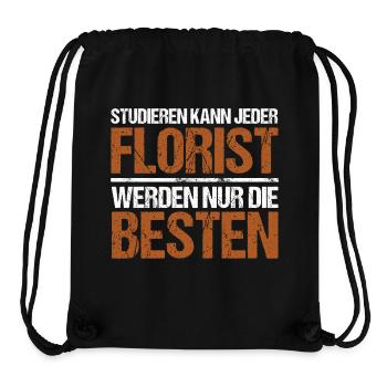 Tout le monde peut étudier - Florist Edition - Sac à cordon recyclé Stanley/Stella - noir - Devant