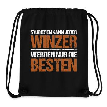 Studieren kann jeder - Winzer Edition - Stanley/Stella recycelter Gym Bag - Schwarz - Vorne