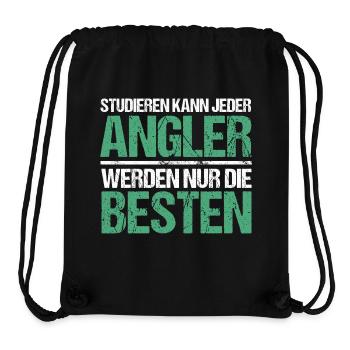 Anyone can study - Angler Edition - Stanley/Stella Recycled Gym Bag - black - Front