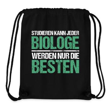 Anyone can study - Biologist Edition - Stanley/Stella Recycled Gym Bag - black - Front