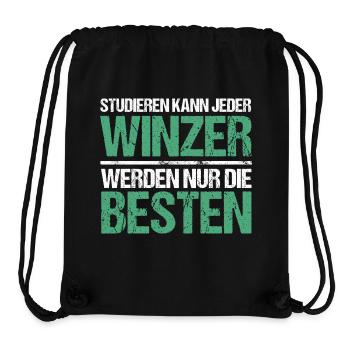 Anyone can study - Winzer Edition - Stanley/Stella Recycled Gym Bag - black - Front