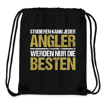Tout le monde peut étudier - Angler Edition - Sac à cordon recyclé Stanley/Stella - noir - Devant