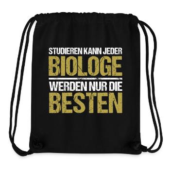 Tout le monde peut étudier - Édition Biologiste - Sac à cordon recyclé Stanley/Stella - noir - Devant