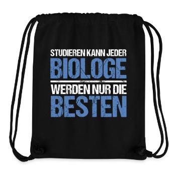 Anyone can study - Biologist Edition - Stanley/Stella Recycled Gym Bag - black - Front