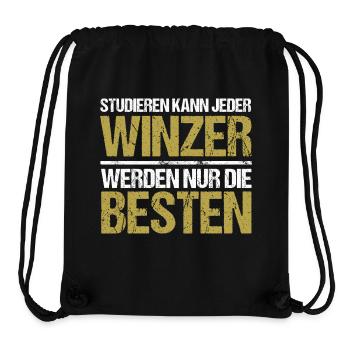 Tout le monde peut étudier - Winzer Edition - Sac à cordon recyclé Stanley/Stella - noir - Devant