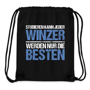 Anyone can study - Winzer Edition - Stanley/Stella Recycled Gym Bag - black - Front
