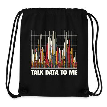 Talk Data To Me - Lustiges Datenanalysten Geschenk - Stanley/Stella recycelter Gym Bag - Schwarz - Vorne