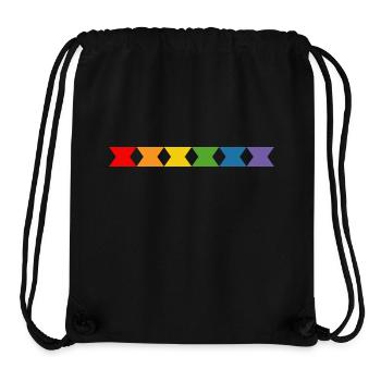 Regenbogen diabolo - Stanley/Stella recycelter Gym Bag - Schwarz - Vorne