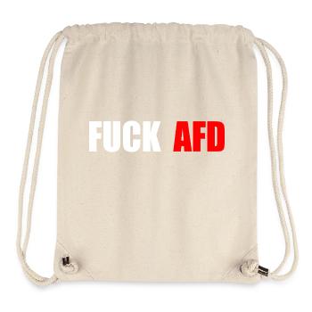Fuck afd - Stanley/Stella Recycled Gym Bag - natural - Front