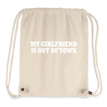 my girlfriend is out of town - Stanley/Stella Recycled Gym Bag - natural - Front