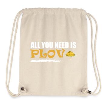 Alles was du brauchst ist Плов. Usbekischer Plov - Stanley/Stella recycelter Gym Bag - Naturweiß - Vorne