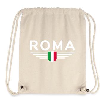Rom Italien Fan Design T Shirt Outfit - Stanley/Stella recycelter Gym Bag - Naturweiß - Vorne