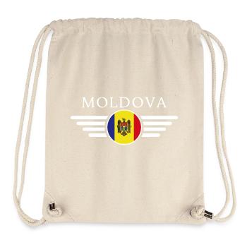 Moldawien Stil T-Shirt - Stanley/Stella recycelter Gym Bag - Naturweiß - Vorne