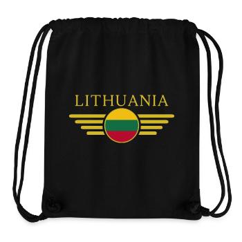 I Love Lithuania, Elegance Style Design T-Shirt - Stanley/Stella Recycled Gym Bag - black - Front