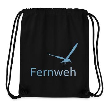 Fernweh 2024 - Stanley/Stella recycelter Gym Bag - Schwarz - Vorne