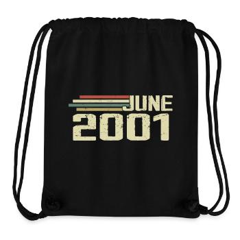 June 2001 Anniversary June 2001 June 2001 Birthday - Stanley/Stella Recycled Gym Bag - black - Front