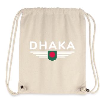 Dhaka Design – Heart of Bangladesh - Stanley/Stella Recycled Gym Bag - natural - Front