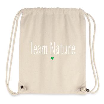Team Natur, Partnerlook, Gruppenshirt, Naturschutz - Stanley/Stella recycelter Gym Bag - Naturweiß - Vorne