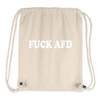 Fuck afd - Stanley/Stella Recycled Gym Bag - natural - Front