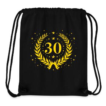Thirty 30 - Stanley/Stella Recycled Gym Bag - black - Front