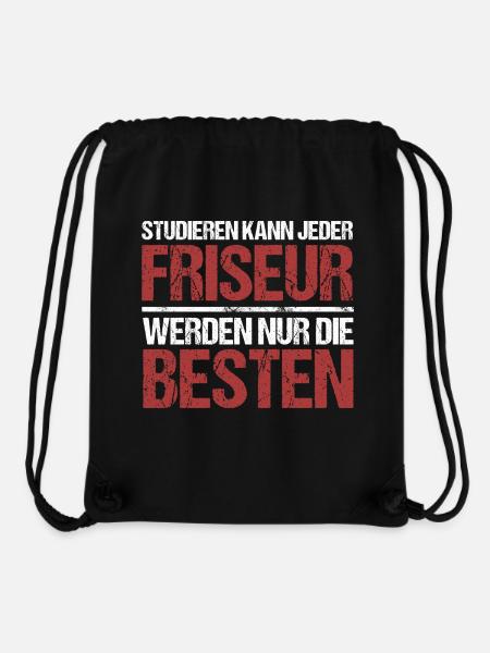 Studieren kann jeder; Friseur sind die Besten - Stanley/Stella recycelter Gym Bag - Schwarz